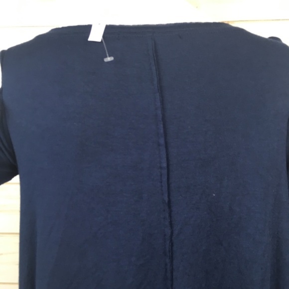 Bailey 44 Navy Cold Shoulder Top 3/4 Sleeve - Picture 6 of 8